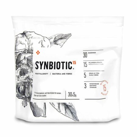 Synbiotic kosttilskott 15 miljarder mjölksyrabakterier