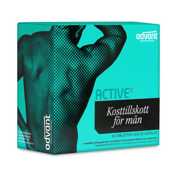 Advant Active ® Man, 50 tabletter & 50 kapslar Energi & fokus RevivaBio