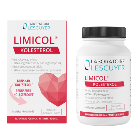 Förpackning av Limicol, 90 tabletter, som minskar mängden Kolesterol.